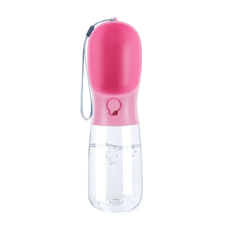 Portable 300ml Eco-Friendly Pet Water Bottle PP Material Dog Feeder with Charging Feature for Traveling Animals Packaged in Box