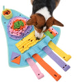 Blue airplane-shaped dog snuffle mat